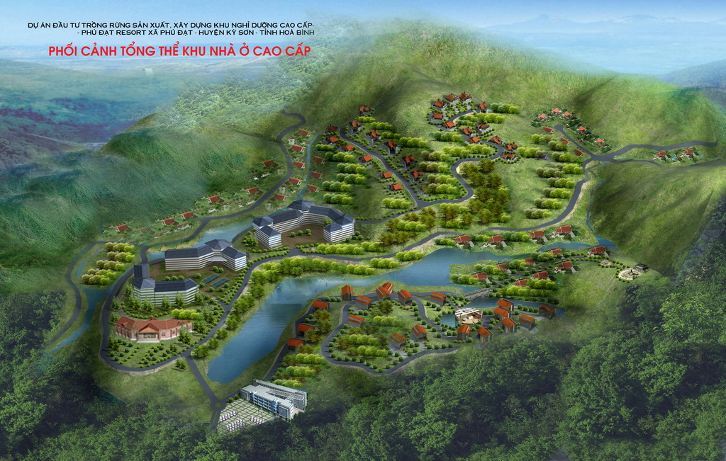 Resort cao cấp Phú Đạt, tại xã Dân Hạ, huyện Kỳ Sơn, tỉnh Hòa Bình_Quy hoạch chi tiết xây dựng tỷ lệ 1/500