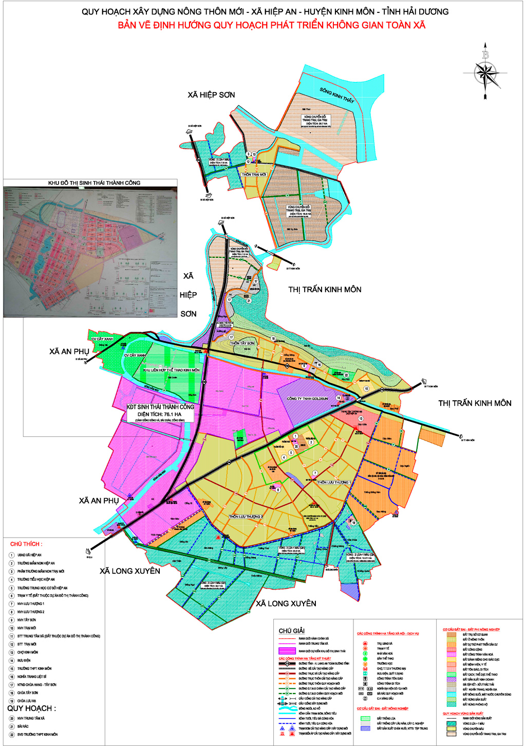 Planning new rural construction in Hiep An - Kinh Mon District - Hai Duong Province